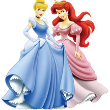 Схема вышивки «Ариэль и Золушка»