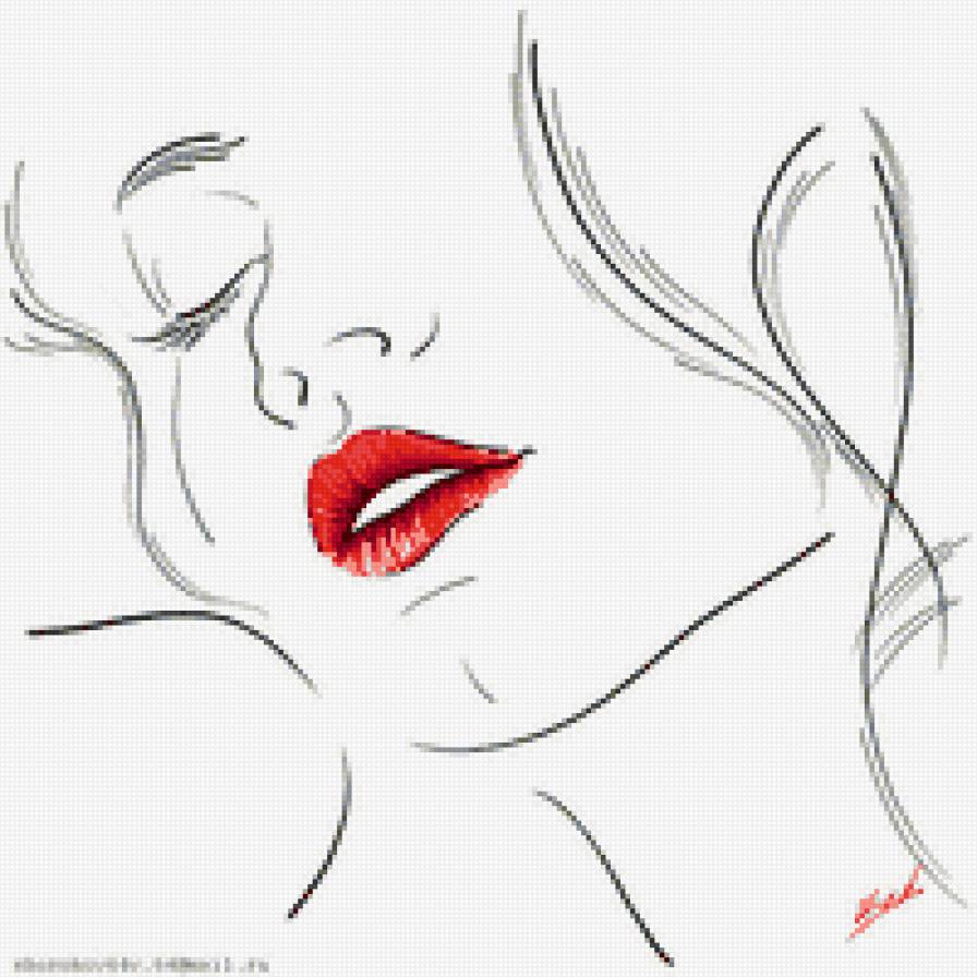 Дама - силуэты - предпросмотр