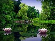 Схема вышивки «Лилии на озере»