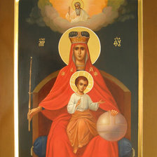 Схема вышивки «Державная икона Богоматери»