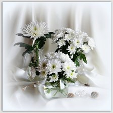 Схема вышивки «Белый натюрморт»