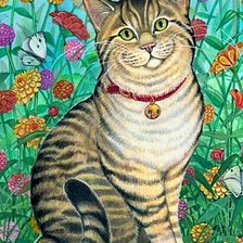 Схема вышивки «Кискин портрет»