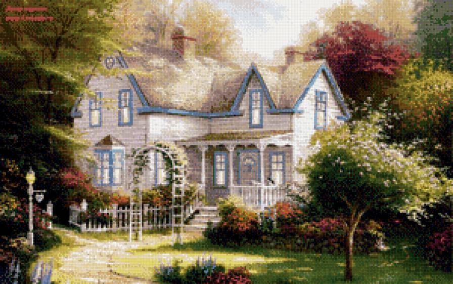 уютный домик - парк, пейзаж, природа, лес, домик - предпросмотр