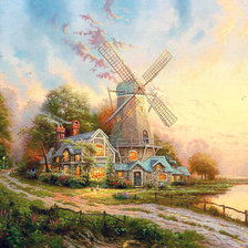 Схема вышивки «Мельница»