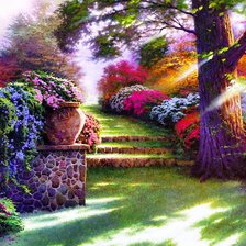 Схема вышивки «в саду»