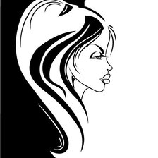 Схема вышивки «Девушка»