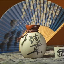 Схема вышивки «Сакэ и веер»