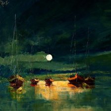 Схема вышивки «Justyna Kopania-statki na wodzie»