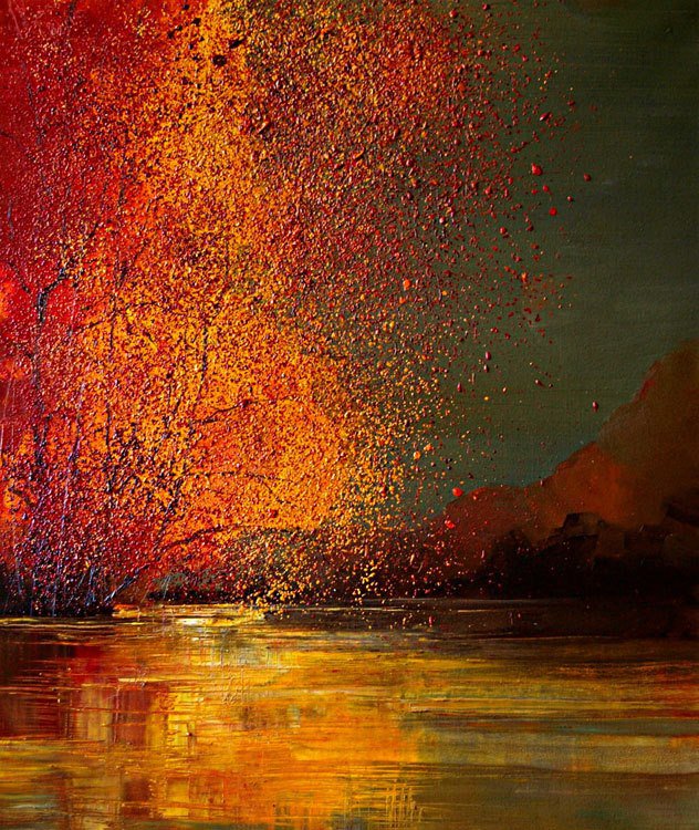 Justyna Kopania-Jesien - pejzaz, ziwopis - оригинал