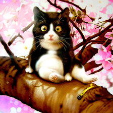 Схема вышивки «коте»