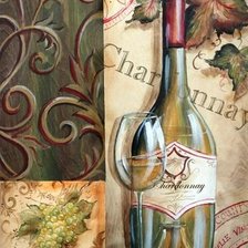 Схема вышивки «Вино»