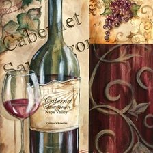 Схема вышивки «Вино»
