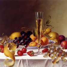 Схема вышивки «Вино с фруктами»