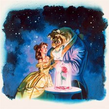 Схема вышивки «Бель и чудовище»