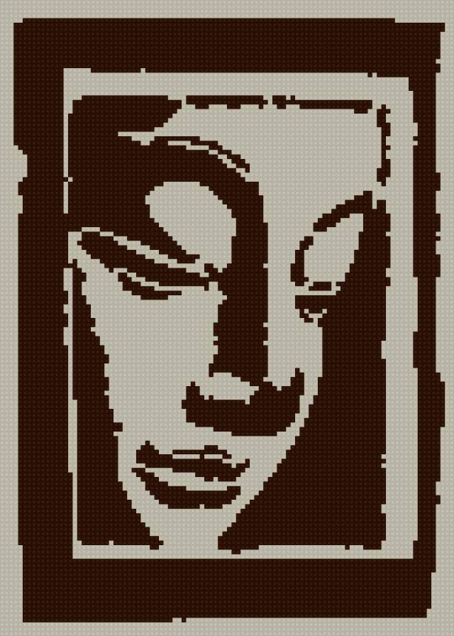 Силуэт Будды-2 - религия, дзен, будда буддизм - предпросмотр