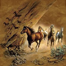 Схема вышивки «во весь опор»