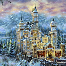 Схема вышивки «Замок»