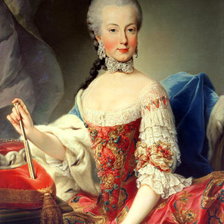 Схема вышивки «Дама»