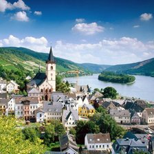 Схема вышивки «Городок в германии»