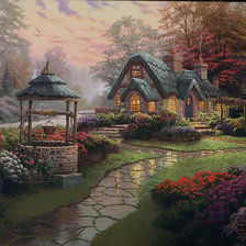 Схема вышивки «домик мечты»