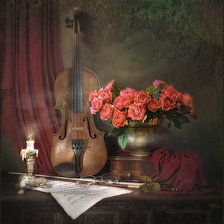 Схема вышивки «Скрипка»