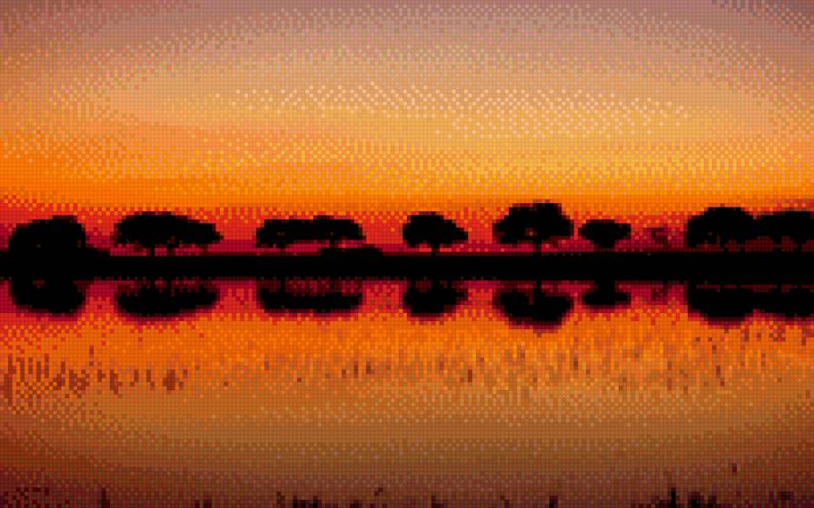 Закат - закат, пейзаж - предпросмотр