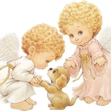 Схема вышивки «Ангелочки»