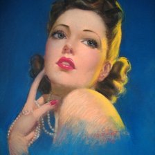 Схема вышивки «Американская девушка»