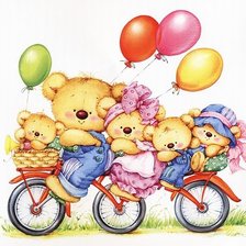 Схема вышивки «Дружная семейка»