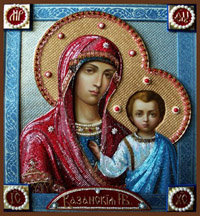 Схема вышивки «Казанская»