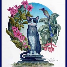 Схема вышивки «мир кошек»