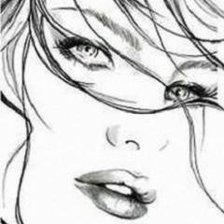 Схема вышивки «личико»