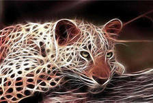 Схема вышивки «леопард»