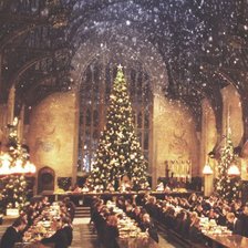 Схема вышивки «Рождественский Хогвартс»