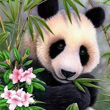 Схема вышивки «Панда»