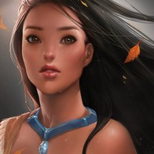 Схема вышивки «Покахонтас»