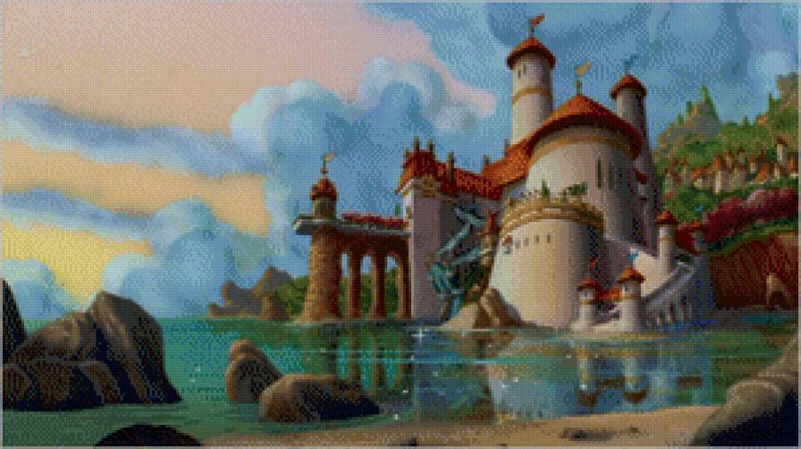 Замок - дисней - предпросмотр