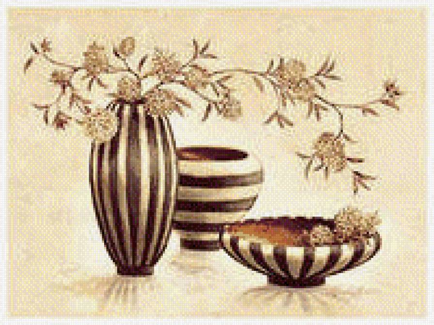 НЕЖНОСТЬ - натюрморт, вазы, цветы - предпросмотр