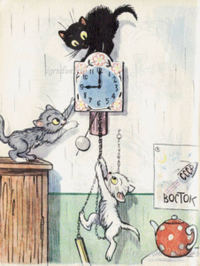 №551891 - детское, сутеев, котята, персонаж - предпросмотр