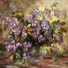 Схема вышивки «ENCHANTING JUNETIDE WISTERIA»