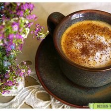 Схема вышивки «кофе»