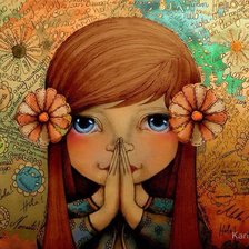 Схема вышивки «Девочка»