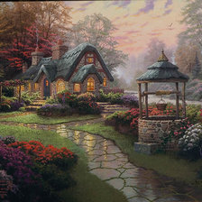 Схема вышивки «домик»