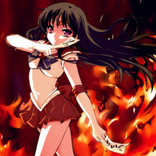 Схема вышивки «Сейлор Марс»