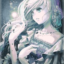 Схема вышивки «Девушка»