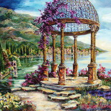 Схема вышивки «Беседка»