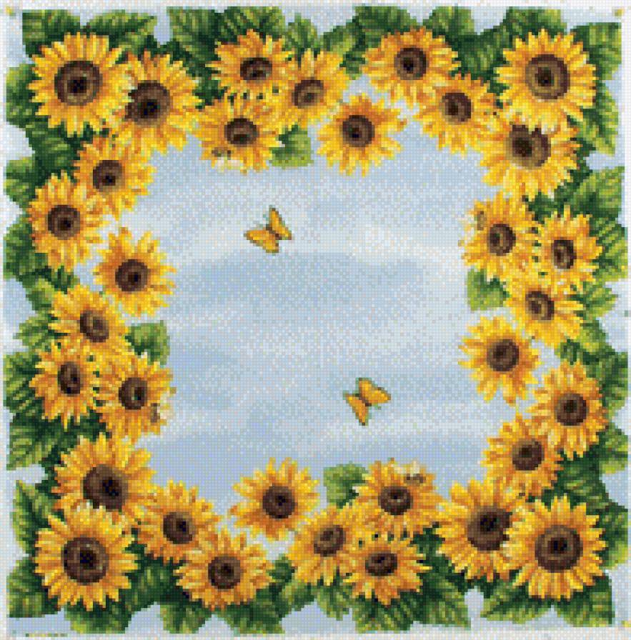 посолнухи - салфетки, скатерти - предпросмотр