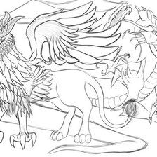 Схема вышивки «Дракон и ...»