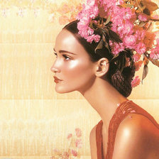 Схема вышивки «Девушка»