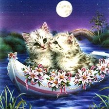 Схема вышивки «Котята»